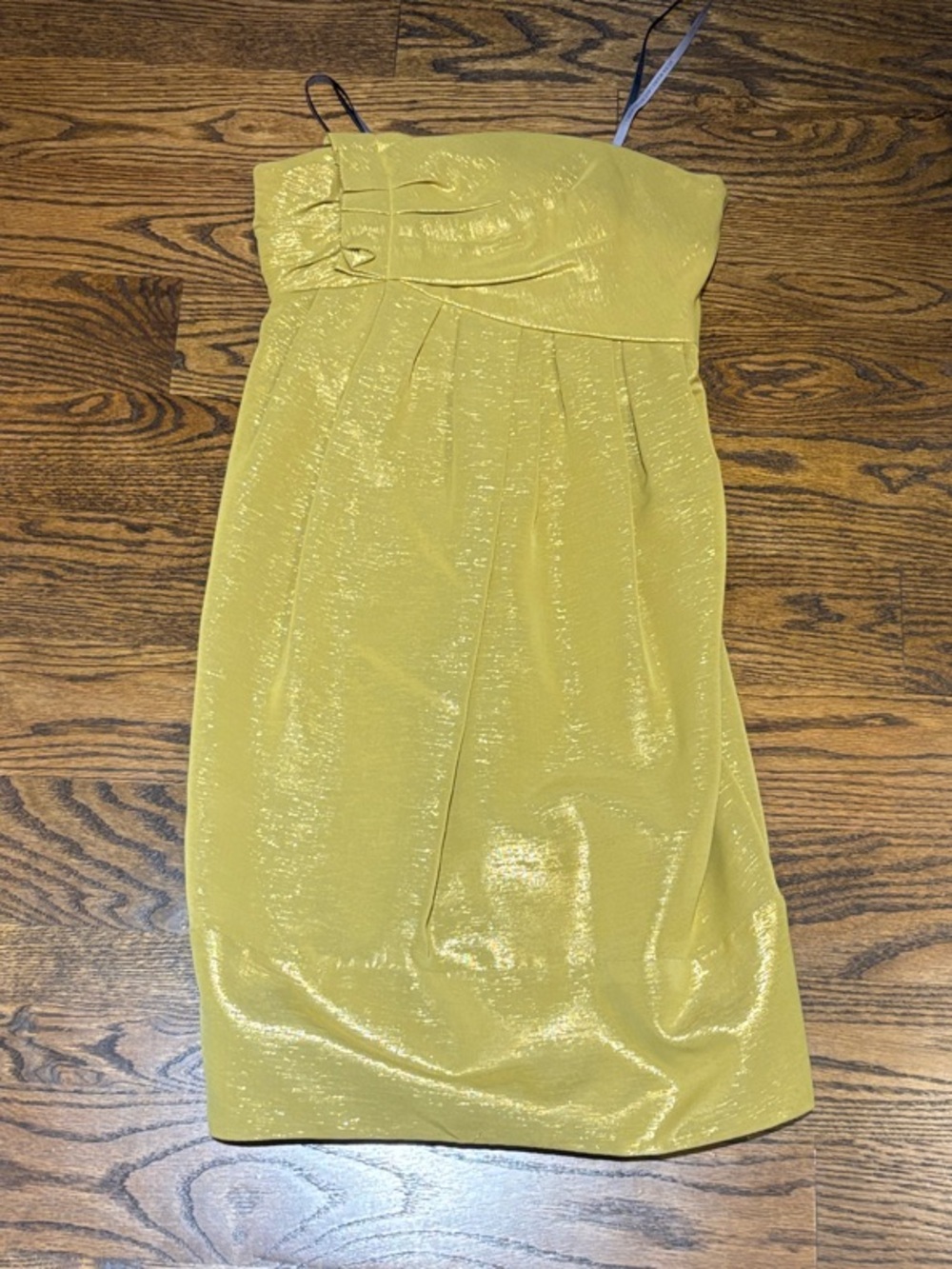Vera Wang Lavender Label Shimmery Yellow/Green Party Dress